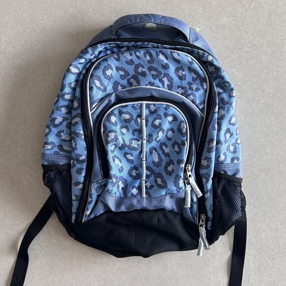 RARE Old Navy Blue Animal Print Backpack ASO Miley Stewart - Picture 3 of 8